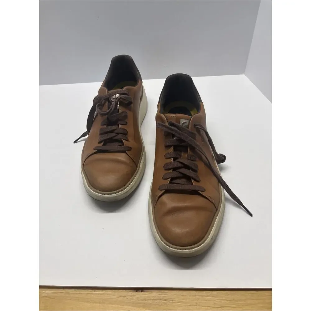 Cole Haan Grand360 Men's 10.5 Brown Leather Perforated Sneakers C39793